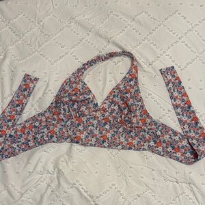 Altar'd State Blue and Orange Floral Fabric